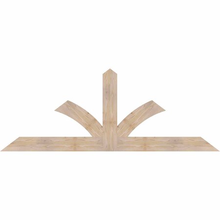 Ekena Millwork Richland Smooth Timber Gable Bracket, Douglas Fir, 84"W x 31"H x 1 1/2"D x 5 1/2"F, 9/12 Pitch GBW084X31X0206RIC00SDF